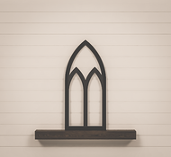 Arched Window Frame - Cathedral Window Arch - Heirloom Collection 44x20