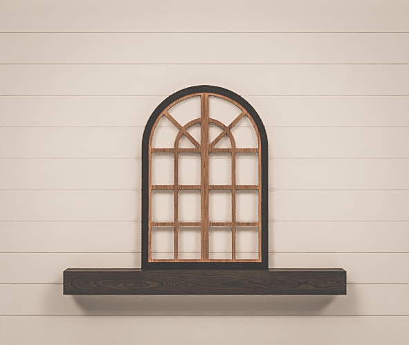 Arched Window Frame - Church Window Arch - Heirloom Collection - 32x22