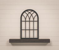 Arched Window Frame - Church Window Arch - 36x22 - Wedding Seat Chart