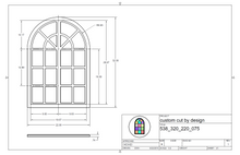 Load image into Gallery viewer, Arched Window Frame - Church Window Arch - Heirloom Collection - 32x22
