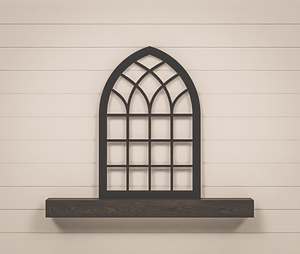 Arched Window Frame - Cathedral Window Arch -  Heirloom Collection - 36x24