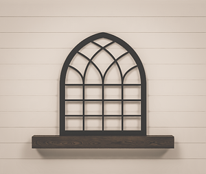 Arched Window Frame - Cathedral Window Arch - Heirloom Collection - 36x30