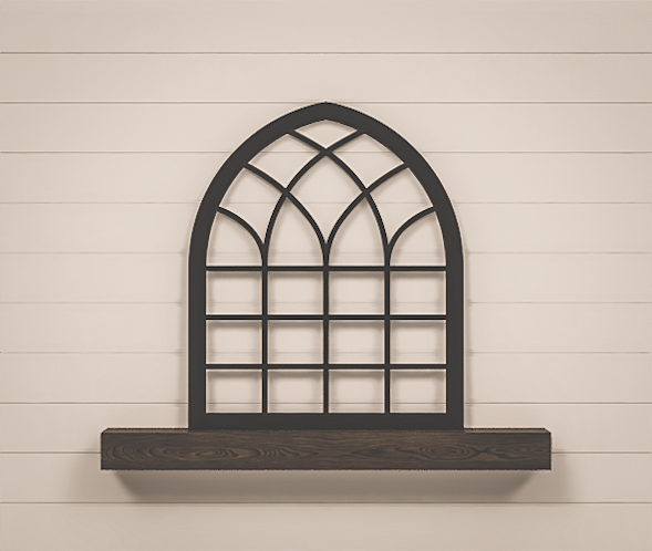 Arched Window Frame - Cathedral Window Arch - Heirloom Collection - 36x30