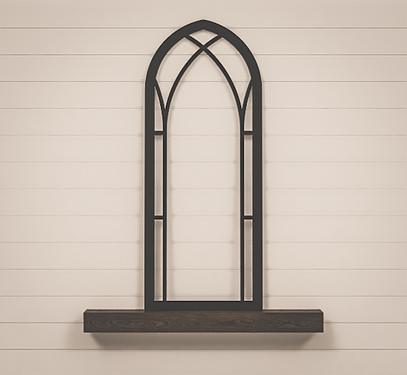Arched Window Frame - Cathedral Window Arch - LARGE 60x24