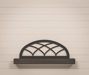 Arched Window Frame - Half Arch Window - 15x40
