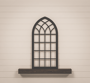 Arched Window Frame - Cathedral Window Arch - Heirloom Collection - LARGE 48x24