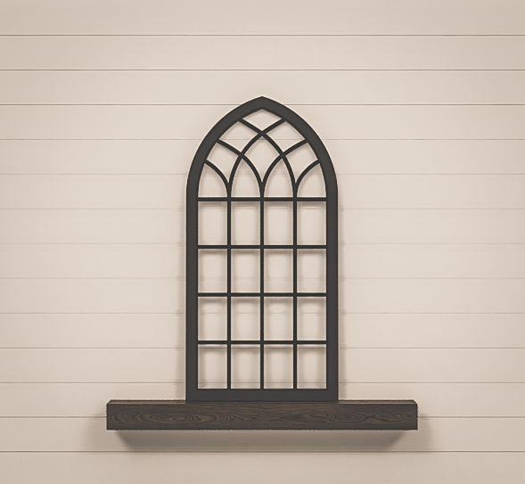 Arched Window Frame - Cathedral Window Arch - Heirloom Collection - LARGE 48x24