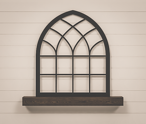 Arched Window Frame - Cathedral Window Arch - Heirloom Collection - LARGE 42x36