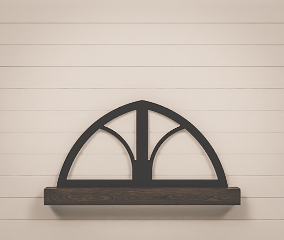 Arched Window Frame - Half Arch - Heirloom Collection - 43 x 22