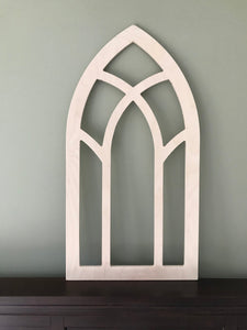 Arched Window Frame - Cathedral Window Arch - 36x19