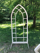 Load image into Gallery viewer, Arched Window Frame - Cathedral Window Arch - Wedding Collection - 7ft x 3ft
