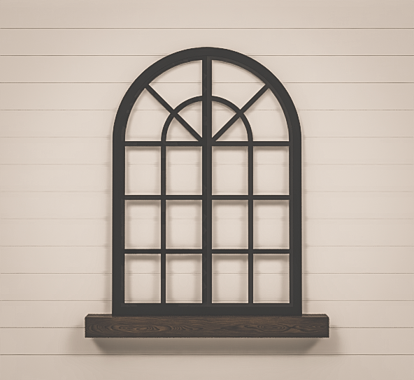 Arched Window Frame - Church Window Arch - Heirloom Collection - LARGE 54x38